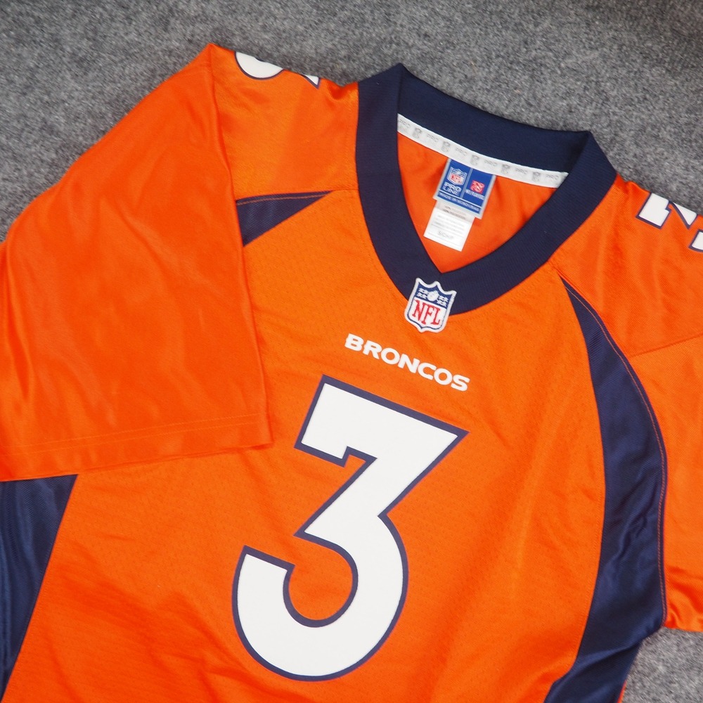 Denver Broncos Jersey Mens Small Russell‎ Wilson Orange NFL Pro Line Football